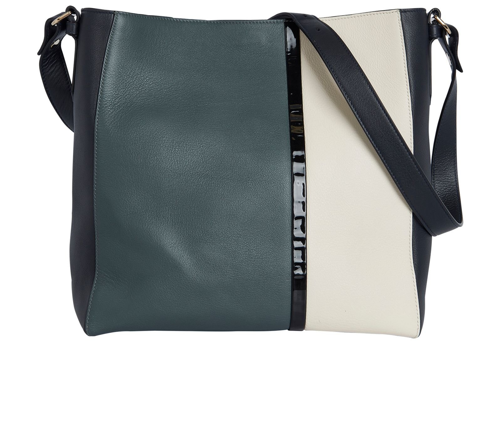 Colour block tote online bag